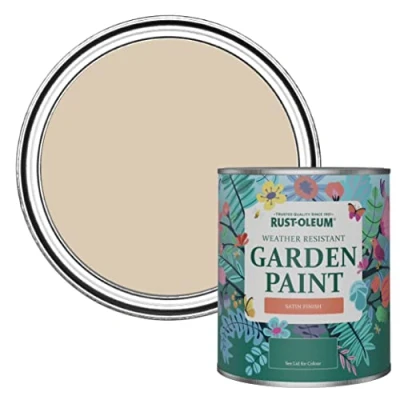 Image of Rust Oleum Beige Mould Resistant Garden Paint In Satin Finish Warm Clay 750ml