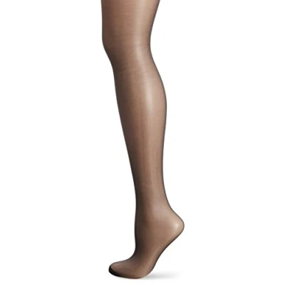 Image of Playtex Women&#039;s Beauty Sheer Support Tights 15 Denier, DEN, Black, Large