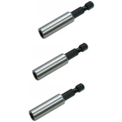 Image of 60mm (1/4&quot;) Hex Magnetic Bit Holder (Pack of 3)