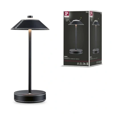 Image of Paulmann Pellini Portable Table Lamp Black/Matte Black