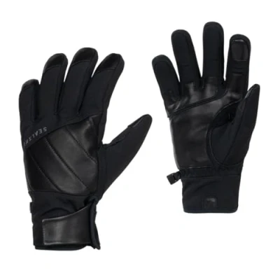 Image of SEALSKINZ Rocklands Fusion Control Unisex Waterproof Extreme Cold Weather Sheepskin Leather Insulated Glove Merino Wool Lined Four Layer Insulation Technology
