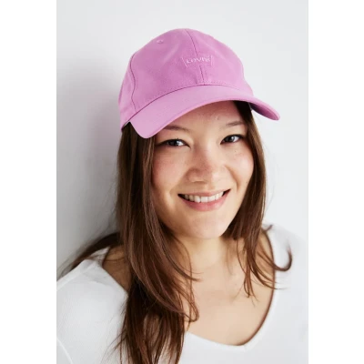 Image of Levi&#039;s Women Housemark Flexfit Cap, Women&#039;s, Size: One Size, Regular pink