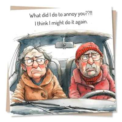 Image of Funny Happy Birthday Card for Partner What Did I Do To Annoy You or Anniversary Husband, Wife, Boyfriend, Girlfriend