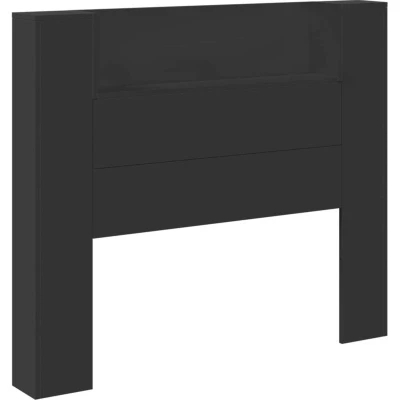 Image of VidaXL Headboard Black 120 x 16.5 103.5 cm Engineered Wood