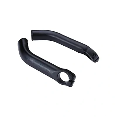 Image of BBB Cycling Curved Bar Ends One Piece Design Lightweight Strong Aluminium Anatomically Shaped 150mm LightCurved BBE 18