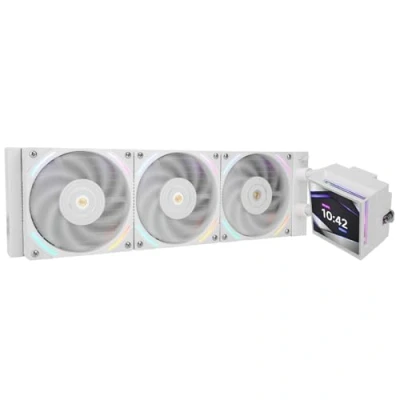 Image of Thermalright Hyper Vision 360 ARGB AIO CPU Liquid Cooler Magnetic Fixed 3.95&quot; LCD Display Screen, 2150RPM PWM Fans, for AMD AM4/AM5 &amp; Intel LGA1150/1151/1200/2011/1700/1851 White
