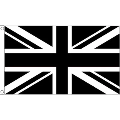 Image of Union Jack (Black) Small Flag 3ft x 2ft