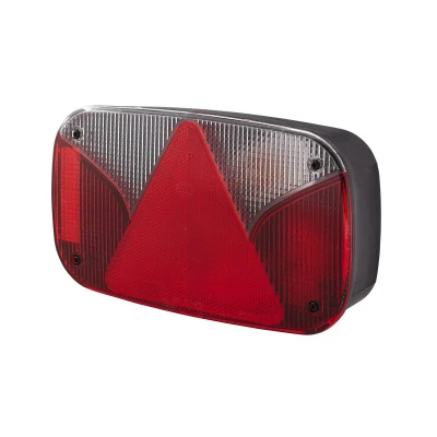Image of E95447 Combination Rearlight HELLA 2VB 998 232 101 Right white/red black for trailer, with bulbs