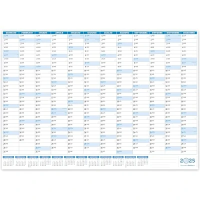 Image of Wall Calendar 2025 84 x 59 cm Planner Positive Folded Maxi Size A1