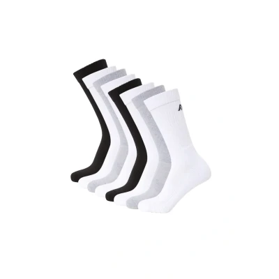 Image of FM London 8 Pack Unisex Cushioned Sports Socks Comfort Fit Women and Mens with Reinforced Heel &amp; Toes Odour Resistant Gym Black, Grey, White