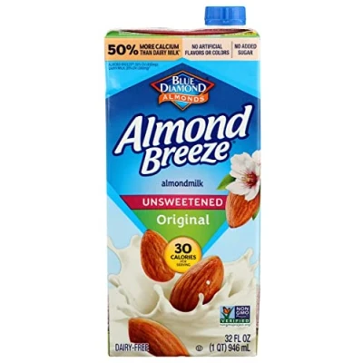 Image of Blue Diamond Almond Breeze Unsweetened Original 32 oz