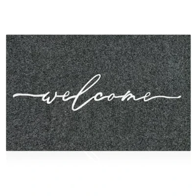 Image of AAZZKANG Large Doormat 90 x 60 cm Outdoor Welcome Rug with Durable Non Slip Rubber Backing Ultra Absorb Mud Front Door Mat for Entryway,High Traffic Areas