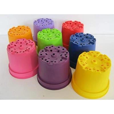 Image of Gone Potty 20 x Coloured 3 Litre Plant Pots (Mixed Colours)