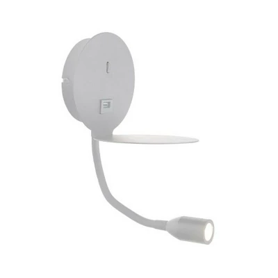 Image of Borovo Sconce Wall Lamp LED 3W Usb White
