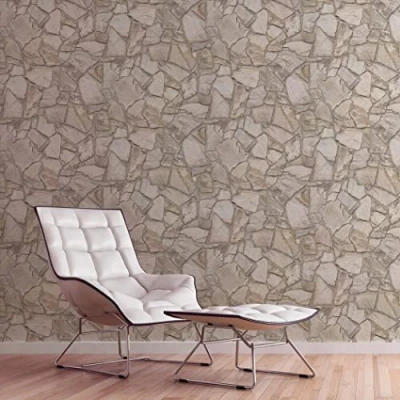 Image of A.S. Création Bricks &amp; Stones 389312 Non Woven Wallpaper Natural Stone 10.05 m x 0.53 Made in Germany