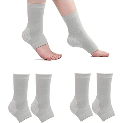 Image of 2 Pairs Bamboo Compression Socks, Anti Fatigue Neuropathy Pain Relief At Bedtime,Ankle Swelling, for Sport Arthritis Relief, Promote Blood Circulation (2 Pairs)