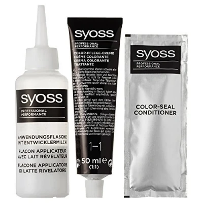 Image of Syoss 1 Hair Dye Black Level 3 by