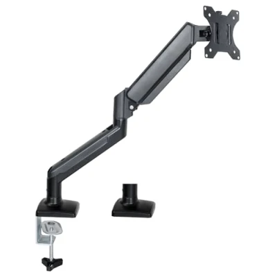 Image of my wall Monitor Holder with Gas Lift HL57L, Fully Movable, Arm Lift, Continuously Height Adjustable, Swivel for Gaming or Office, Load 2 9 kg, Table Mount
