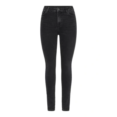 Image of Pieces Pcdana Jeans Skinny Fit, Women&#039;s, Size: Mx32, Dark grey denim