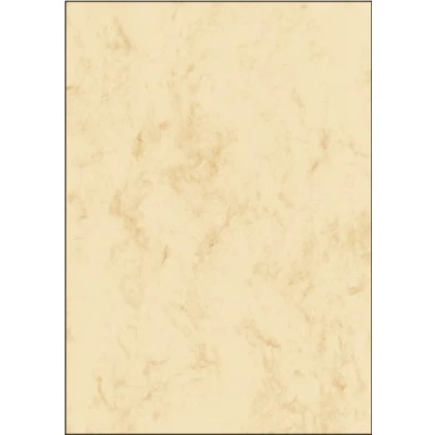 Image of SIGEL DP397 Marbled Writing Paper, A4, 200 gsm double sided, Beige, 50 sheets