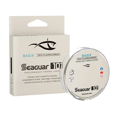 Image of Seaguar 101 Basix 100% Fluorocarbon Fishing Line, 175Yds, 20Lbs Line/Weight, Clear 20BSX175