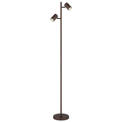 Image of James Multi Arm Floor Lamp Bronze Colored Matt 2x GU10