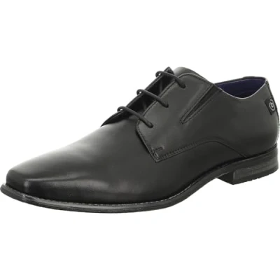 Image of Bugatti Mens Side Gusset Shoes Black Size UK 10