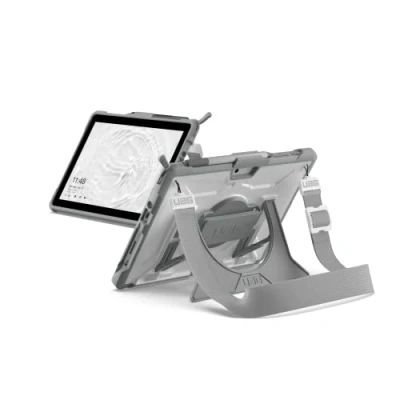 Image of URBAN ARMOR GEAR UAG Designed for Microsoft Surface Go 4 / 3 2 Case 10.5&quot; Plasma w/Hand Strap &amp; Shoulder Featherlight Drop Tested Cover White/Grey