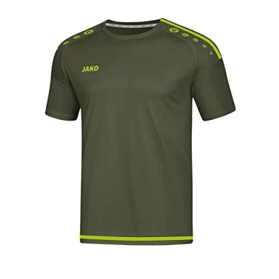 Image of JAKO Striker 2.0 Ka Jersey Men&#039;s Khaki/Neon Green, Small
