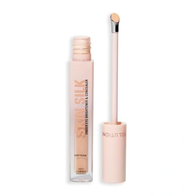 Image of Revolution Skin Silk Serum Under Eye Brightener &amp; Concealer Light Peach 4ml