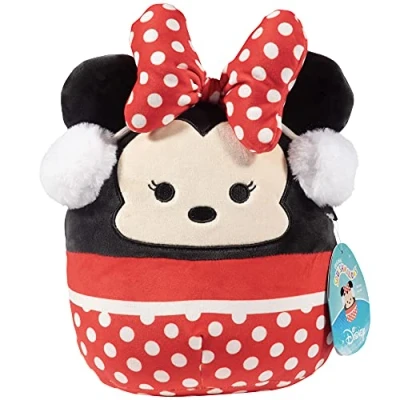 Image of Squishmallow 8&quot; Disney Minnie Mouse Official Kellytoy Cute and Soft Winter Plush Stuffed Animal Toy Great Gift for Kids