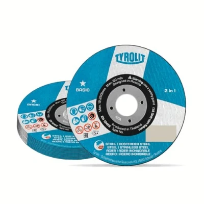 Image of TYROLIT 2 in 1 Cutting Disc for Stainless Steel 230 x 3.0 22.23 mm (Pack of 25)