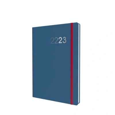 Image of Collins Legacy A6 Week to View Mid Year Academic 2022 23 Diary Blue (CL63M.60 2223) Student Journal Planner with diary, notes and timetables