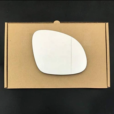 Image of Stick on Wide angle Wing Mirror Glass fits Volkswagen Sharan Reg 2010 to 2018 right driver Side