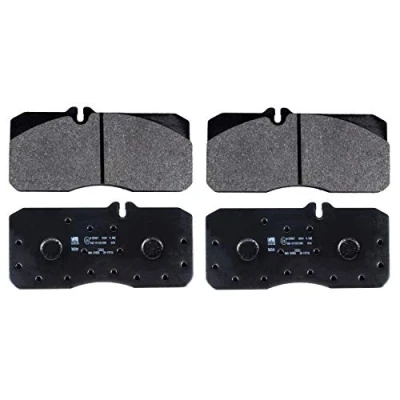 Image of 81508046028, 81508205011, 81508206009, 81508206009SK1, 81508206011 Brake pad set FEBI BILSTEIN 16561 Front Axle prepared for wear indicator