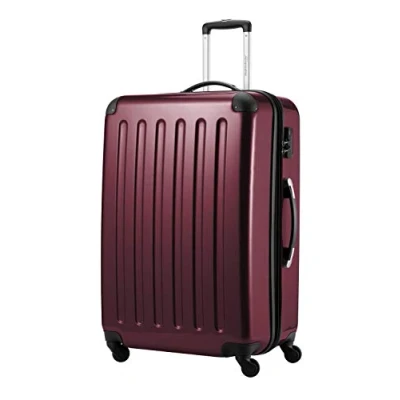 Image of HAUPTSTADTKOFFER Alex Luggage Suitcase Hardside Spinner Trolley 4 Wheel Expandable, 75cm, burgundy