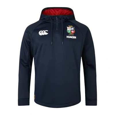 Image of 2024 2025 British &amp; Irish Lions 1/4 Zip Hoody (Navy), Medium 39&quot; Chest (100cm)