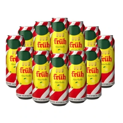 Image of Fruh Kolsch &#039;Radler&#039; German Low Alcohol Beer 500ml Cans (12 Pack) 2.5% ABV