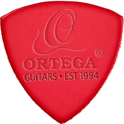 Image of Ortega Guitars Real Leather Picks UKEPICK ASS, Assorted Pack of 3 black/white/red