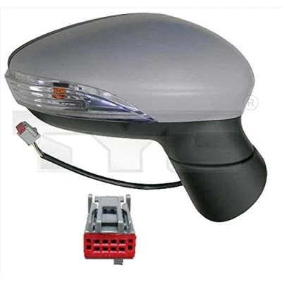 Image of 1513158, 1514083, 1531430, 1532331, 1542154 Wing mirror TYC 310 0147 Right primed for electric adjustment, Aspherical FORD: FIESTA 6