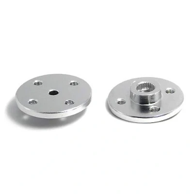 Image of sb components Metal Servo Round Horn Set Spline 25T (FK RP 001), Premium Steering Gear Arm Dual Clamping Tool for RC Car Truck Buggy (Servo Spline)