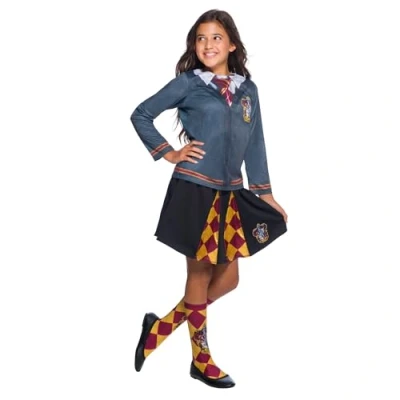 Image of Rubies 39029NS000 Gryffindor Harry Potter Fancy Dress, Girls, Plain, Multicolour, 5 7 Years