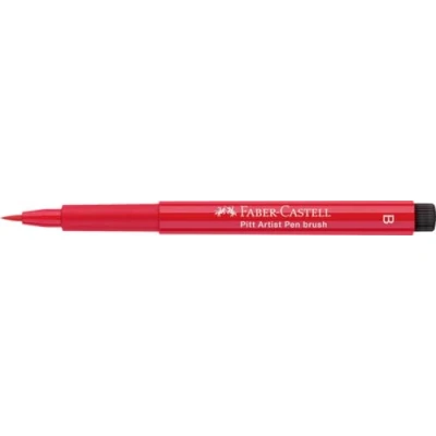 Image of Faber Castell Art &amp; Graphic Pitt Artist Pen Brush India Ink Pen, Pale Geranium Lake, Single For Art, Craft, Drawing, Sketching, Home, School, University, Colouring