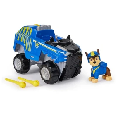 Image of Paw Patrol Jungle Pups, Chase Tiger Vehicle, Toy Truck with Collectible Action Figure, Kids’ Toys for Boys &amp; Girls Aged 3 and Up
