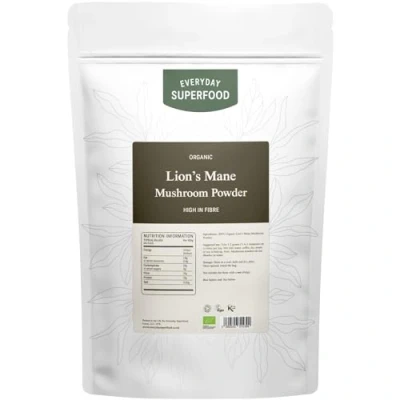 Image of Everyday Superfood Organic Lion&#039;s Mane Mushroom Powder 900g, Ideal for Coffee and Tea Blends