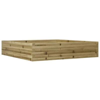 Image of vidaXL Garden Planter 110x110x23 cm Impregnated Wood Pine