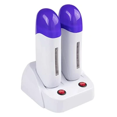 Image of Electric Wax Heater Waxing Warmer Machine Double Depilatory Roll for Hair Removal