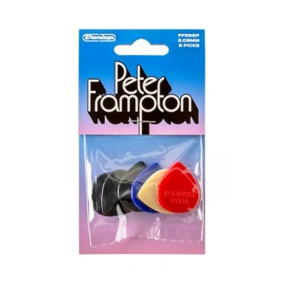 Image of Dunlop Picks Peter Frampton Vintage Jazz Teardrop Pick Pack 6