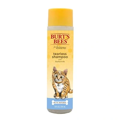 Image of BURT&#039;S BEES for PETS Naturally Derived Kitten Tearless Shampoo with Buttermilk, Cat Shampoo, Cats Grooming Supplies, Bath 10 Fl Oz