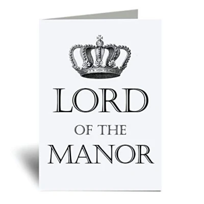 Image of 60 Second Makeover Limited Lord Of The Manor Card Husband Funny Fathers Day Birthday Present